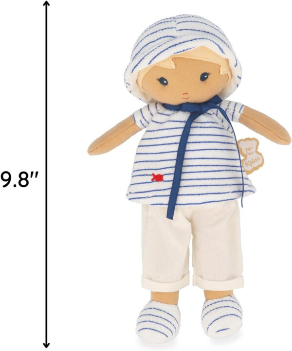 Kaloo Tendresse Eli My 1st Fabric Doll 25 cm Rag Doll Striped Tee Gift Box 0m+ - Image 7