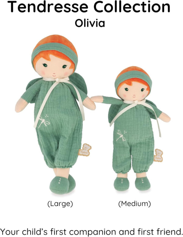Kaloo Tendresse Olivia My 1st Fabric Doll 25 cm Rag Doll Gift Box 0M+ - Image 8