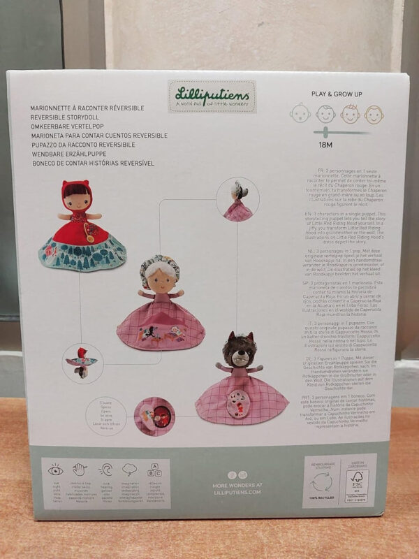Little Red Riding Hood Reversible Soft Toy 12 Months Plus - Lilliputiens - Image 11