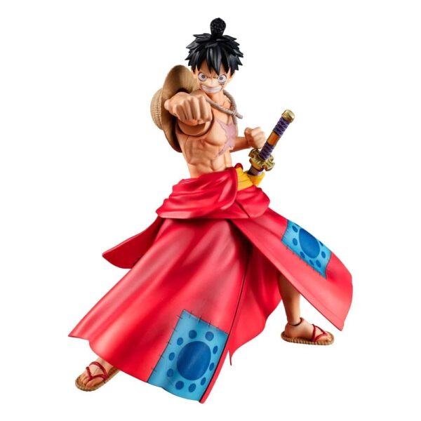 MEGAHOUSE One Piece Luffy Taro Figure Variable Action Heroes 17 cm, Mehrfarbig - Image 4