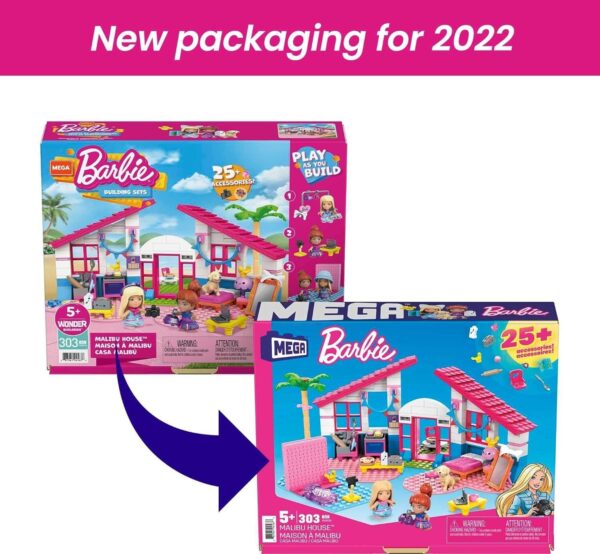 Mega Bloks - Barbie Malibu House (303 Pieces) - Image 7