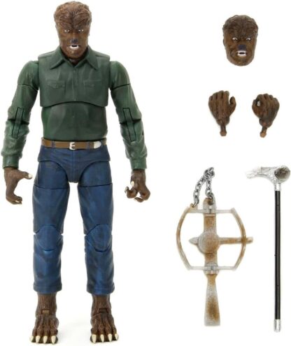 UNIVERSAL MONSTERS THE WOLFMAN 6" INCH SCALE ACTION FIGURE - JADA - Image 6