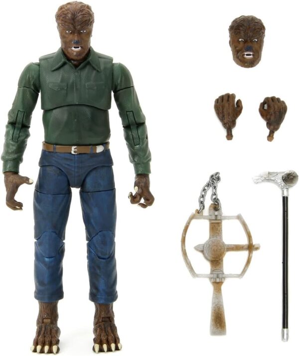 UNIVERSAL MONSTERS THE WOLFMAN 6" INCH SCALE ACTION FIGURE - JADA - Image 6