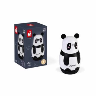 Janod - Panda Wooden Music Box - Children's Room Decoration - Suitable for child