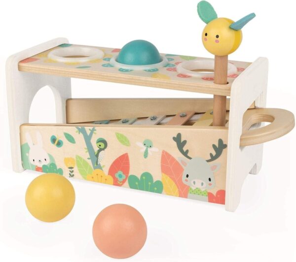 Janod Tap Tap Xylo Pure 2-in-1 Baby Musical Instrument - Awakening and Education - Image 4