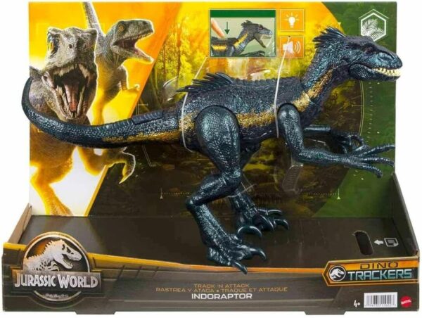 Jurassic World Track 'N Attack Indoraptor Dinosaur Figure - Image 7