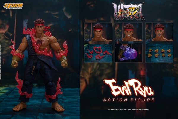 Storm Collectibles Ultimate Street Fighter IV Evil Ryu 1/12 Scale Action Figure - Image 7
