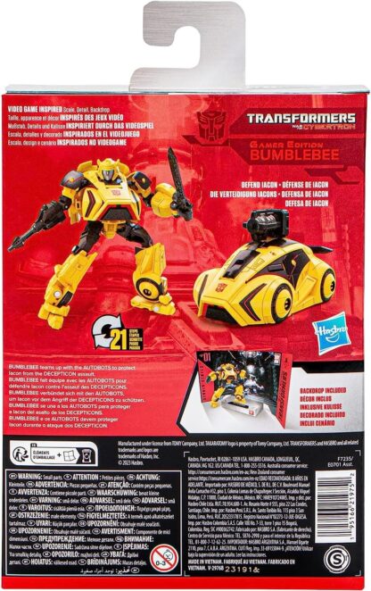 Transformers Toys Studio Series Deluxe Class 01 Gamer Edition Bumblebee Toy - Image 4