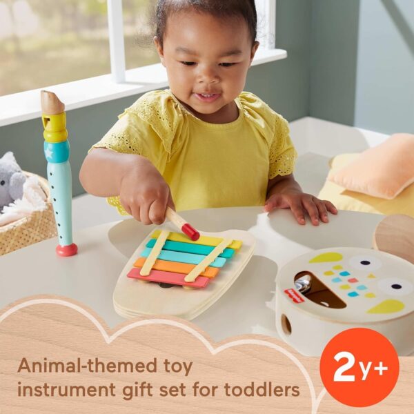 Fisher-Price Toddler Toy Wooden Musical Instruments Gift Set with 6 Wood Piec... - Image 6
