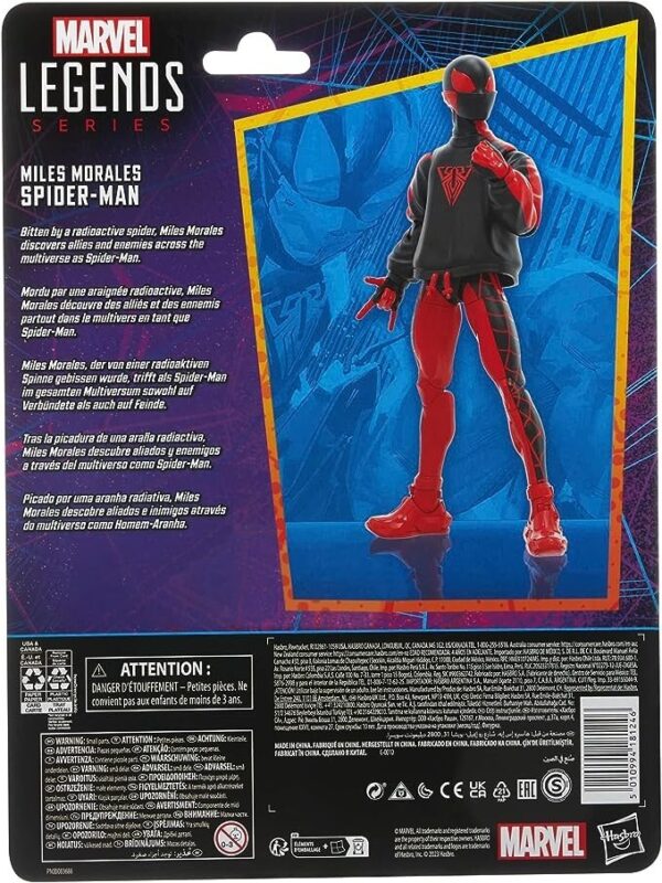 Hasbro Marvel Legends Series Miles Morales Spider-Man Action Figure 6inch - Image 6