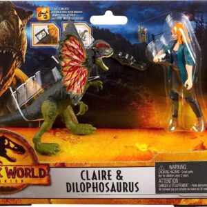 Jurassic World Camp Cretaceous Claire and Dilophosaurus Action Fig Set