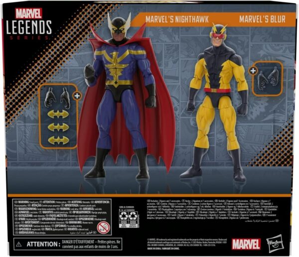 MARVEL LEGENDS SERIES 6-INCH ACTION FIGR 2-PCK - MARVEL'S NIGHTHAWK & BLUR - Image 4