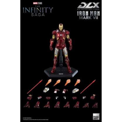 MARVEL STUDIOS: THE INFINITY SAGA IRON MAN MARK 7 DLX ACTION FIGURE - THREEZERO - Image 4