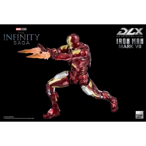MARVEL STUDIOS: THE INFINITY SAGA IRON MAN MARK 7 DLX ACTION FIGURE - THREEZERO - Image 5