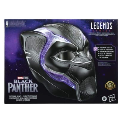 Marvel Legends Series Black Panther Premium Electronic Role Play Helmet - Image 4