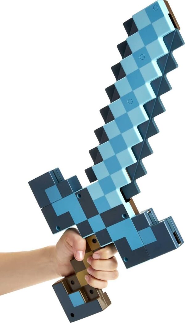 Mattel Minecraft Toys, Sword and Pickaxe, Minecraft Game Transforming Kid size R - Image 3