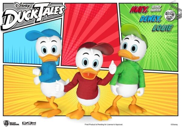 Beast Kingdom DuckTales: Huey, Dewey and Louie DAH-069 Dynamic 8ction Action Fig - Image 4