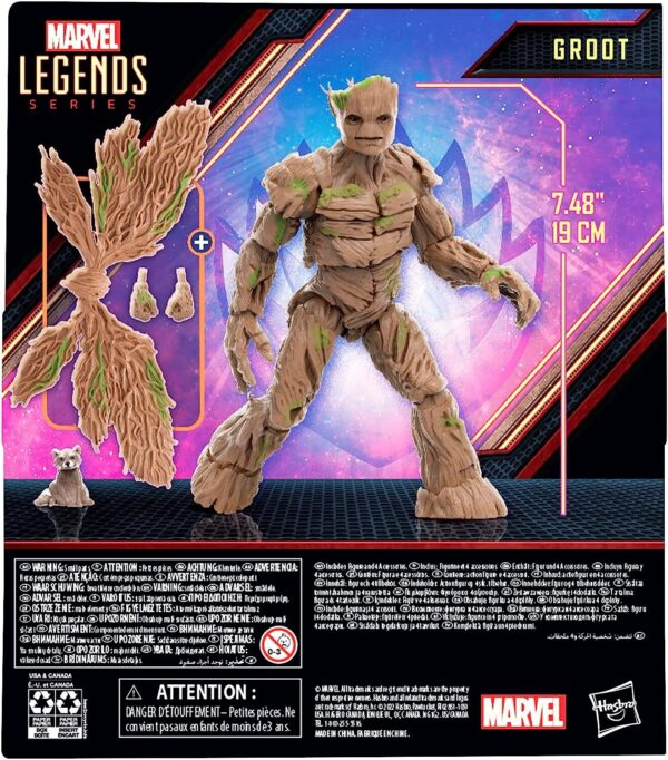 Hasbro Marvel Legends Series Groot, Guardians of the Galaxy Vol. 3 6-Inch - Image 4