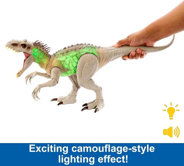 INDOMINUS REX CAMOUFLAGE - MATTEL - HNT63 - DINOSAURE JURASSIC WORLD - Image 3