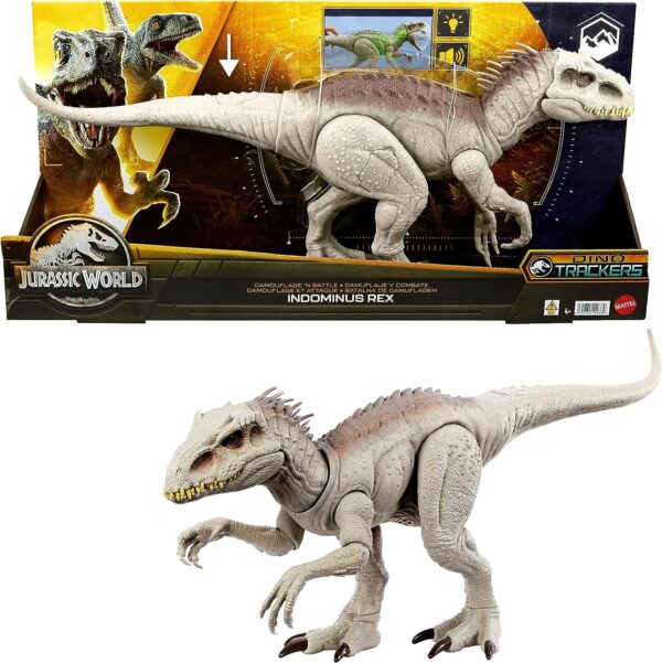 INDOMINUS REX CAMOUFLAGE - MATTEL - HNT63 - DINOSAURE JURASSIC WORLD