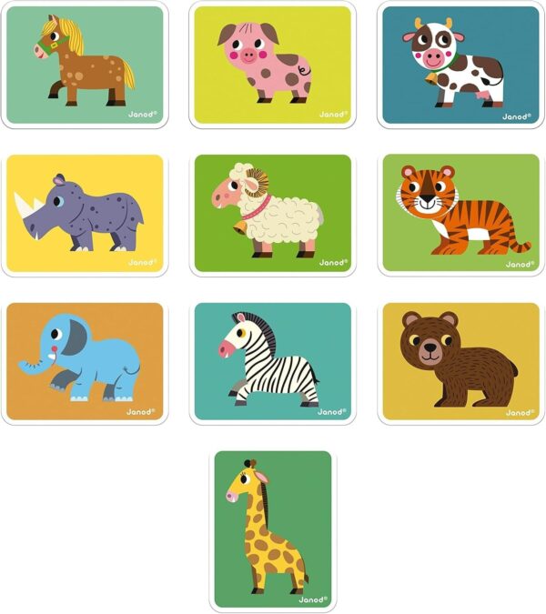 Janod - MagnetiBook Animals - Part Educational Magnetic Game Teaches Fine Motor - Image 5