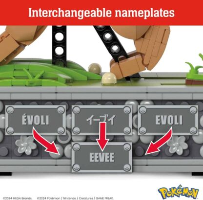 Mega Pokémon Action Figure Building Set Motion Eevee 1366 Pieces Build Toy - Image 7