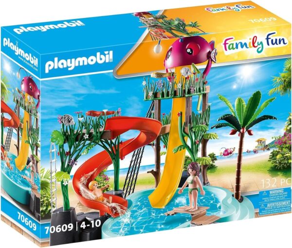 Playmobil Water Park with Slides: Complete Set for Fun Water Play Adventures