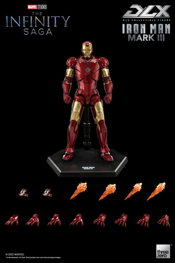 Threezero - Marvel Infinity Saga Iron Man Mark 3 Dlx 1/12 Scale Action Figure - Image 3