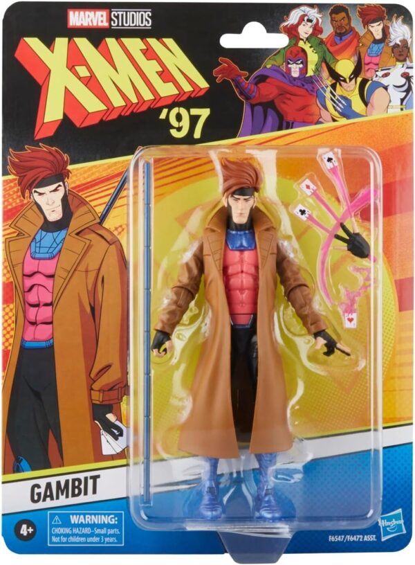 Hasbro Marvel Legends Series Gambit, X-Men ‘97 6" Marvel Legends Action Figures - Image 3