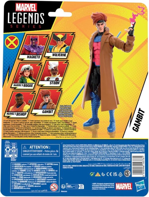 Hasbro Marvel Legends Series Gambit, X-Men ‘97 6" Marvel Legends Action Figures - Image 4