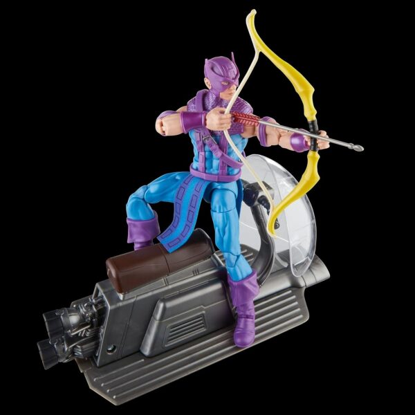 Hasbro Marvel Legends Series Hawkeye with Sky-Cycle Avengers 60th Anniversary 6" - Image 6