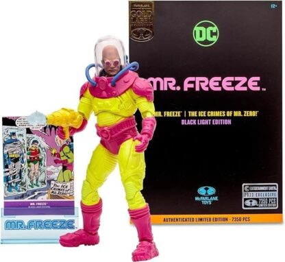 DC MULTIVERSE MR. FREEZE BLACK LIGHT GOLD LABEL 7" INCH - Image 3