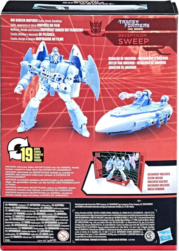 HASBRO TRANSFORMERS GENERATIONS STUDIO SERIES 86-10 VOYAGER SWEEP ACTION FIGURE - Image 5