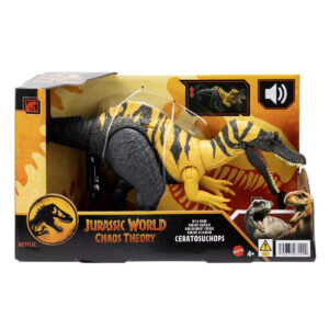 Jurassic World Chaos Theory Wild Roar Ceratosuchops Dinosaur Figure Collectible