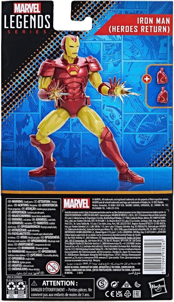 Marvel Legends Series Marvel Comics Iron Man (Heroes Return) 6-Inch Action Figur - Image 4
