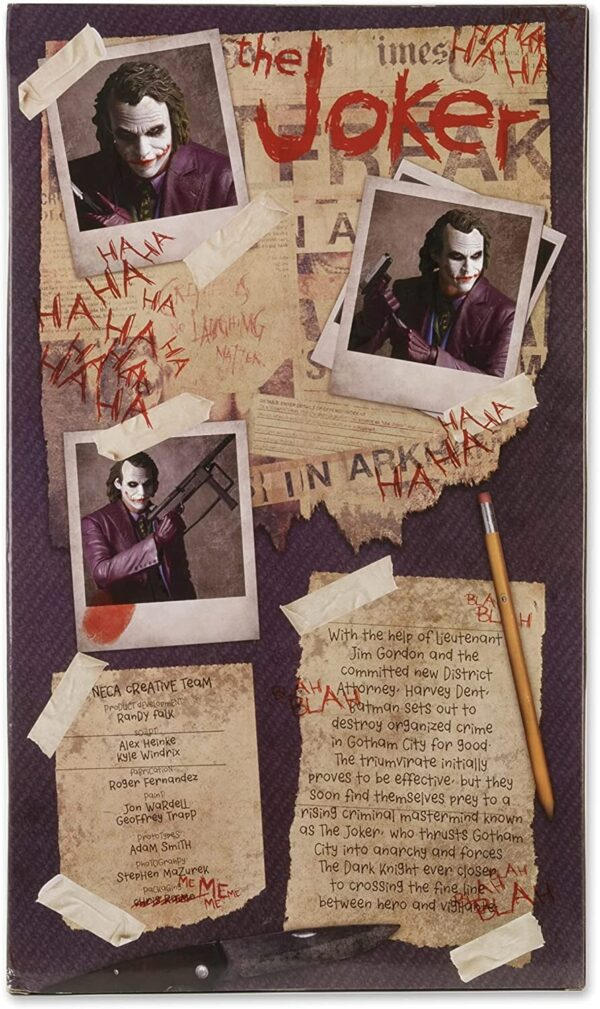 Official NECA 1:4 Scale The Dark Knight and The Joker Action Figure - Image 4