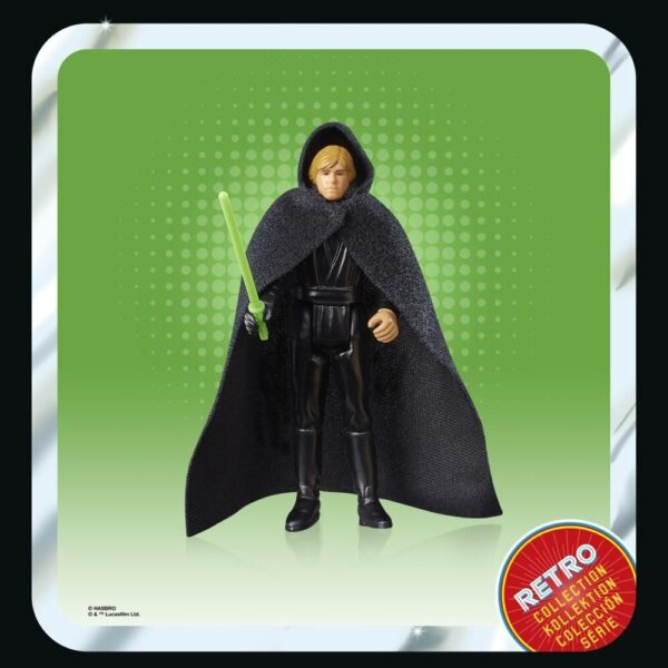 Star Wars Retro Collection Luke Skywalker (Jedi Academy) Act Fig (3.75”) F9758 - Image 7