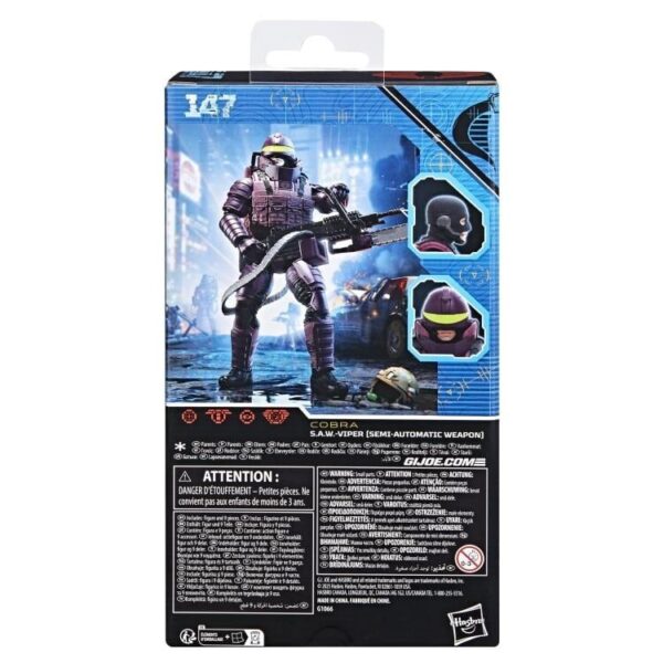 G.I. Joe Classified Series #147 Cobra S.A.W.-Viper (Semi-Automatic Weapon) Actio - Image 3