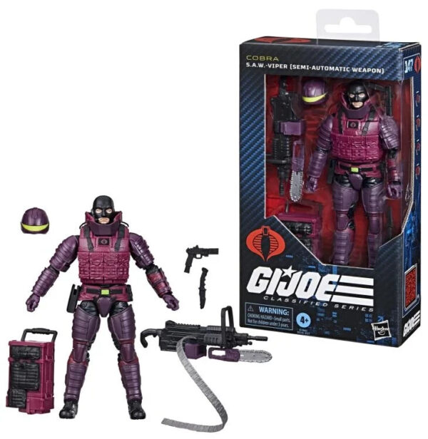 G.I. Joe Classified Series #147 Cobra S.A.W.-Viper (Semi-Automatic Weapon) Actio - Image 4