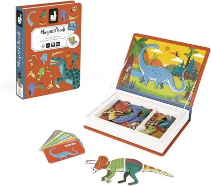 Janod Dinosaurs Magneti'Book Childrens Educational Cardboard Game Toy 3Y+ NEW - Image 3