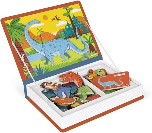 Janod Dinosaurs Magneti'Book Childrens Educational Cardboard Game Toy 3Y+ NEW - Image 5