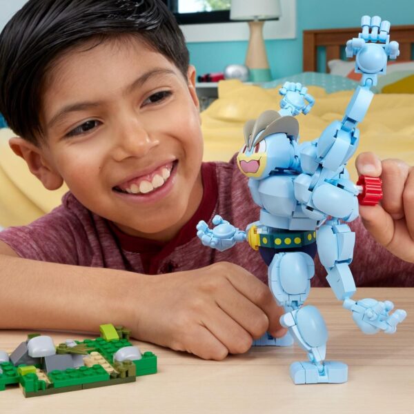 MEGA Pokémon Building Toys Set Machamp with 401 Pieces, Articulated and Poseable - Image 4