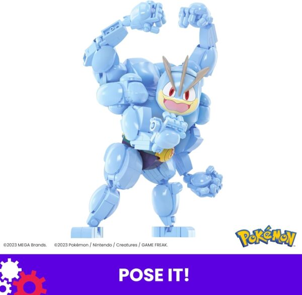 MEGA Pokémon Building Toys Set Machamp with 401 Pieces, Articulated and Poseable - Image 5
