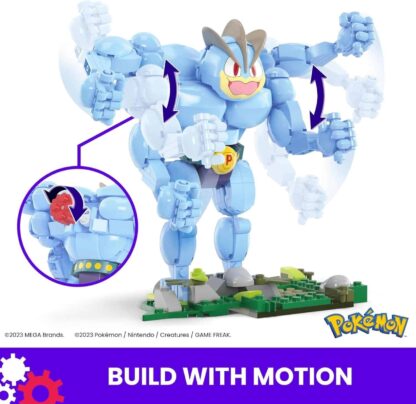 MEGA Pokémon Building Toys Set Machamp with 401 Pieces, Articulated and Poseable - Image 6