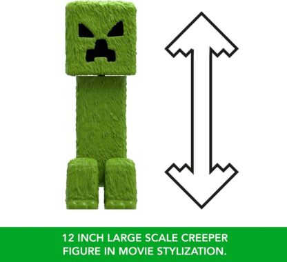 Mattel Minecraft Large-Scale Action Figure, 12-inch Posable Creeper Toy Collecti - Image 4