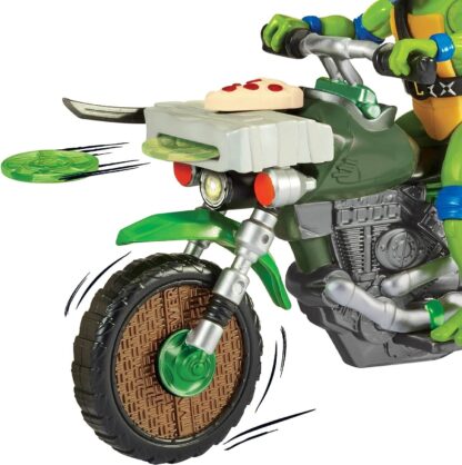 TMNT Mutant Mayhem Ninja Kick Cycle with Exclusive Leonardo Figure - Image 4