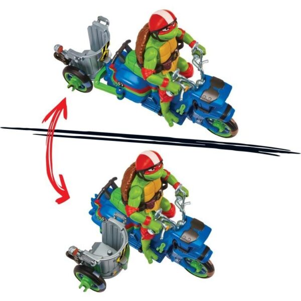 Teenage Mutant Ninja Turtles: Mutant Mayhem Raphael Battle Cycle Set - Image 4