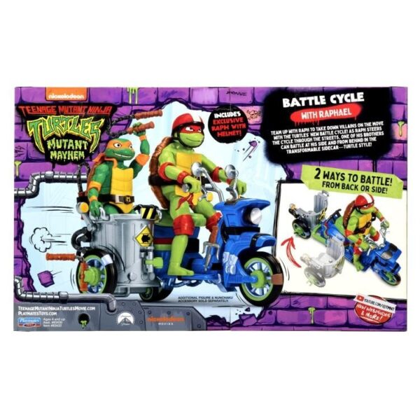 Teenage Mutant Ninja Turtles: Mutant Mayhem Raphael Battle Cycle Set - Image 9