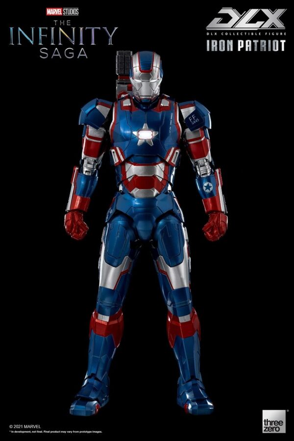 ThreeZero - Marvel Infinity Saga Iron Patriot Deluxe 1/12 Scale Action Figure - Image 4