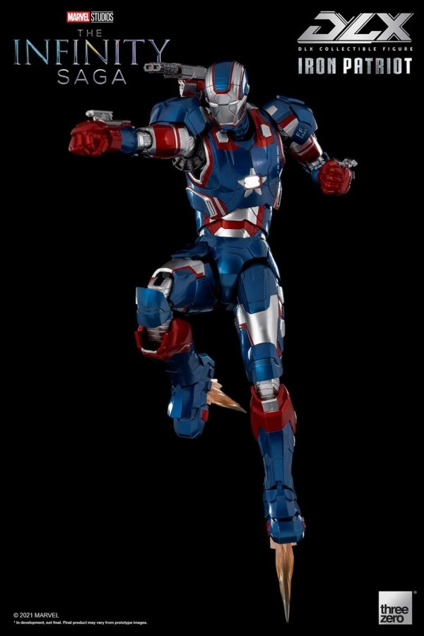 ThreeZero - Marvel Infinity Saga Iron Patriot Deluxe 1/12 Scale Action Figure